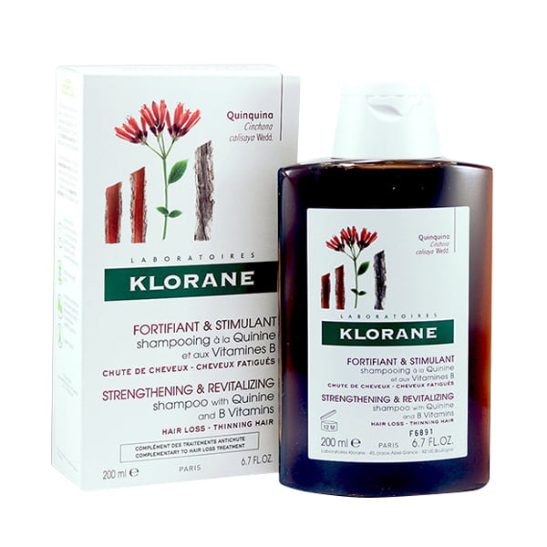 Dầu gội Klorane Quinquina 200ml, dầu gội trị rụng tóc của Pháp