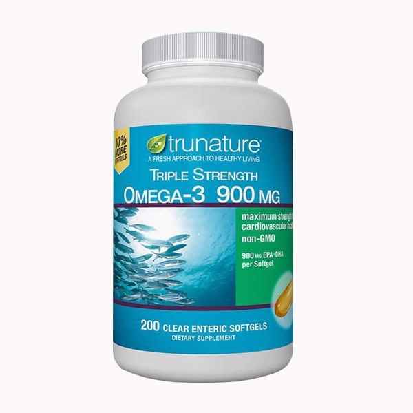 Dầu cá Omega 3 900mg Trunature Triple Strength 200 viên của Mỹ