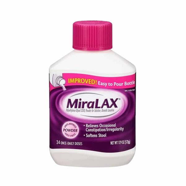 Bột trị táo bón cho trẻ em và người lớn Miralax 34 cốc của Mỹ 