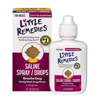 Xịt nhỏ mũi cho bé Little Remedies Saline Spray Drops 30ml