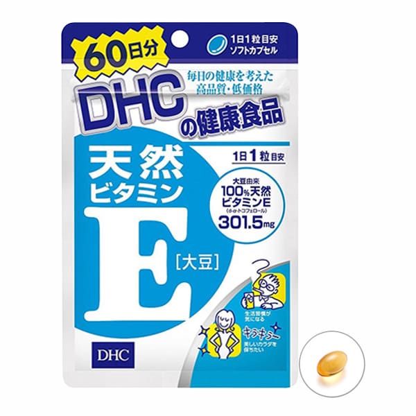 Viên uống vitamin E DHC Nhật Bản 60 viên mẫu mới nhất