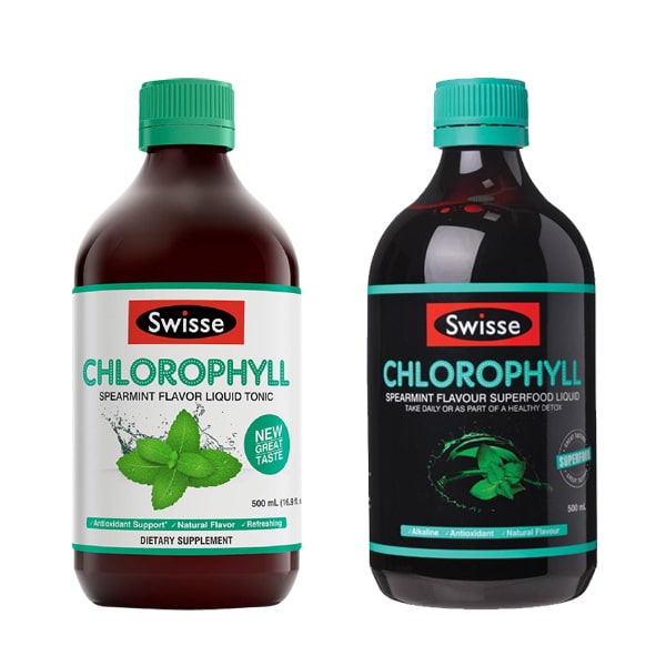 Nước diệp lục Swisse vị bạc hà Chlorophyll Spearmint 500ml