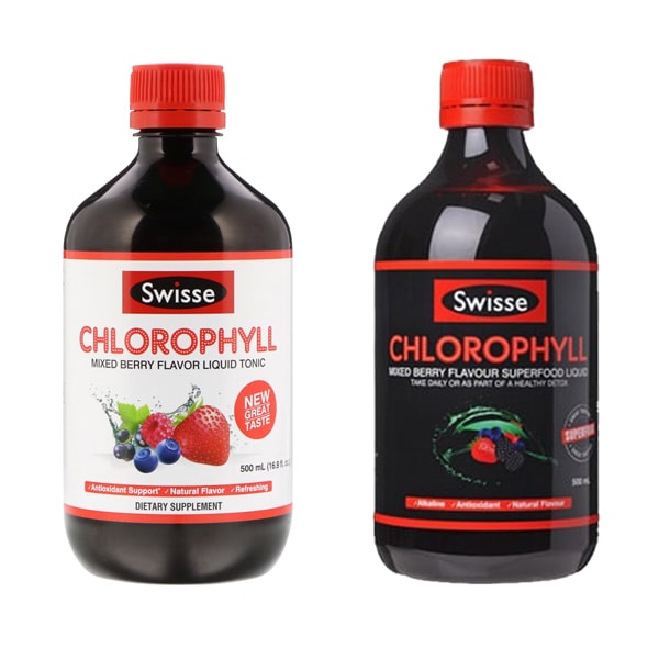 Nước diệp lục vị dâu tây - Swisse Chlorophyll Mixed Berry 500ml của Úc