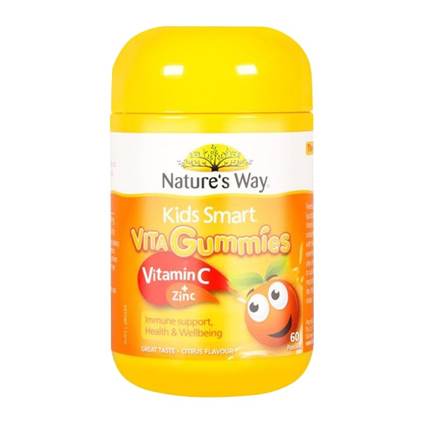 Kẹo dẻo Nature’s Way Vita Gummies Vitamin C + Zinc 60 viên Úc