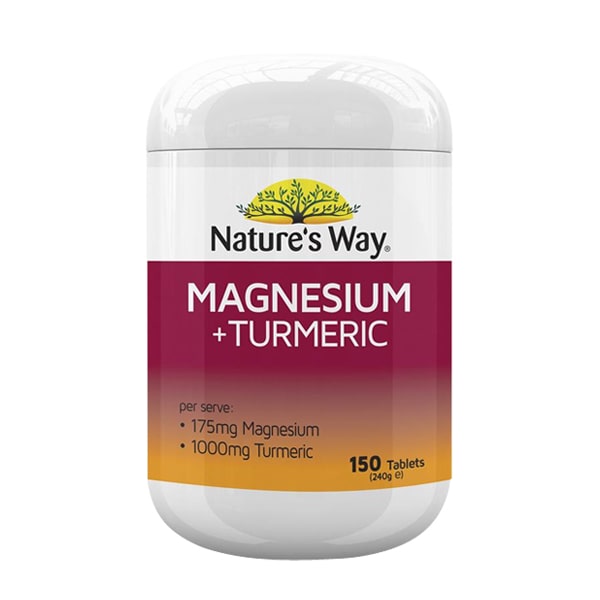Viên uống Nature’s Way Magnesium + Turmeric 150 viên của Úc