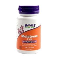 Viên uống hỗ trợ giấc ngủ Melatonin 3mg Now 60 viên của Mỹ