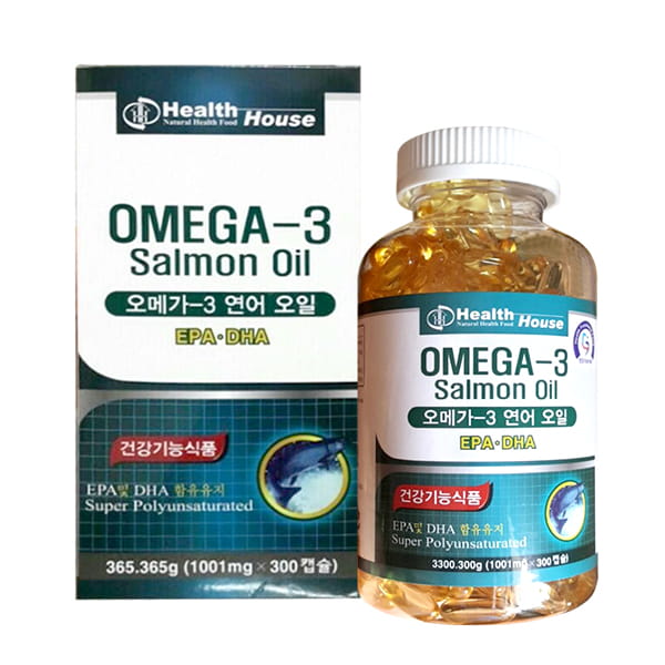 Viên dầu cá hồi Omega-3 Salmon Oil Health House Hàn Quốc