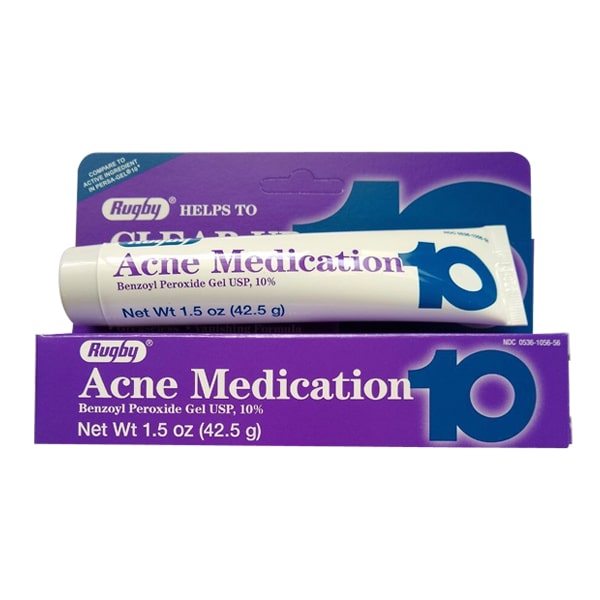 Kem trị mụn trắng da Rugby Acne Medication 10% của Mỹ