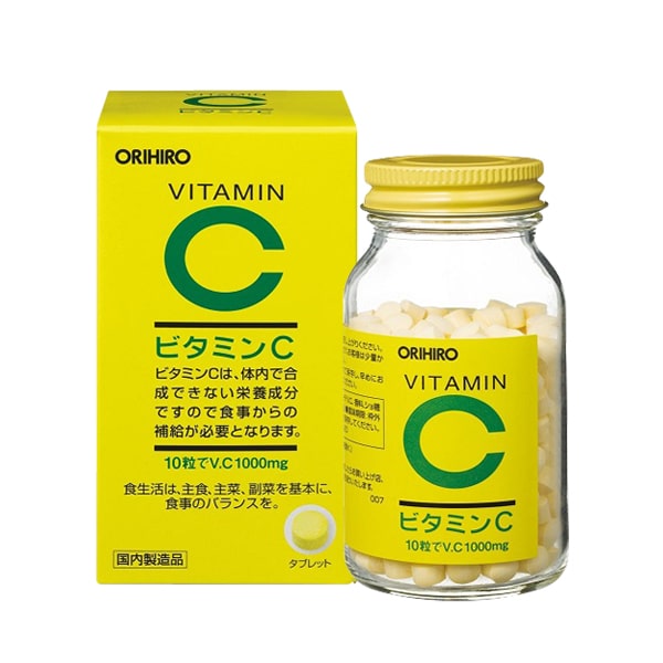 Viên uống Vitamin C 1000mg Orihiro của Nhật, hộp 300 viên