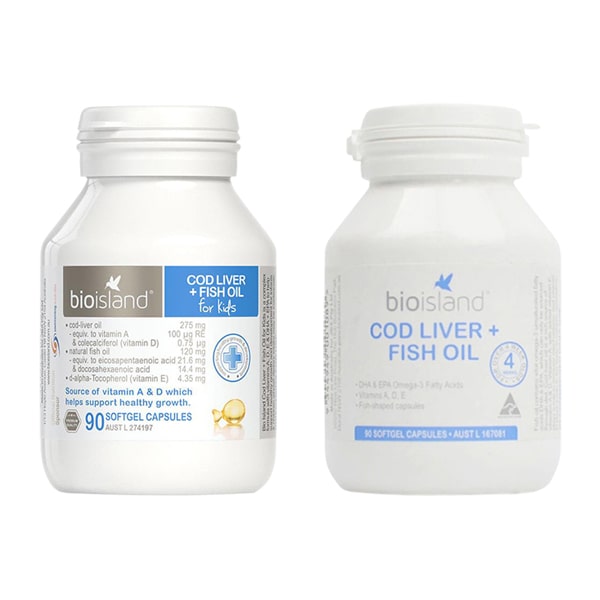 Dầu Cá Cod Liver Fish Oil Bio Island Hộp 90 Viên Của Úc