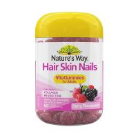 Kẹo dẻo làm đẹp da móng tóc Nature’s Way Hair Skin & Nail 60 viên