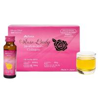 Nước uống Collagen Kaza Rose Lady 5000mg Nhật hộp 10 lọ