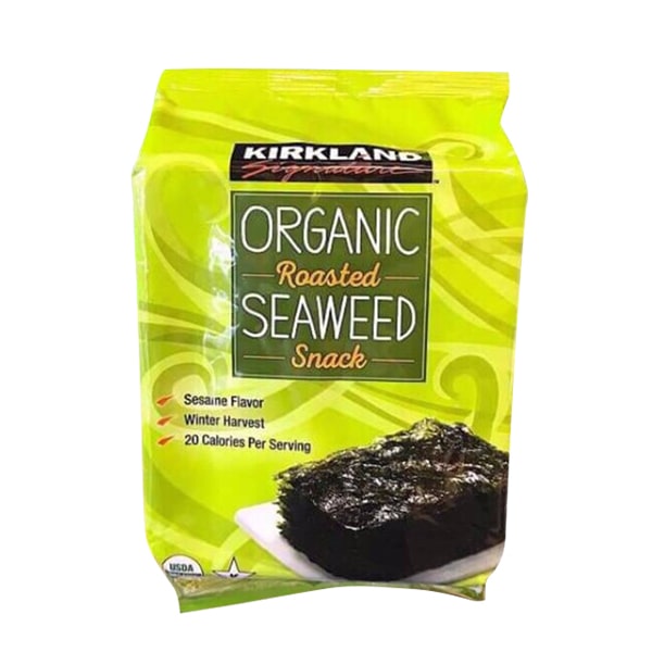 Rong biển sấy khô ăn liền Kirkland Organic Seaweed 17g