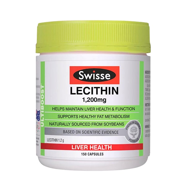 Viên uống mầm đậu nành Swisse Lecithin 1200mg của Úc