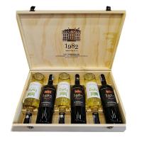 Set 6 chai rượu vang 1982 UG Bordeaux mix trắng, đ...