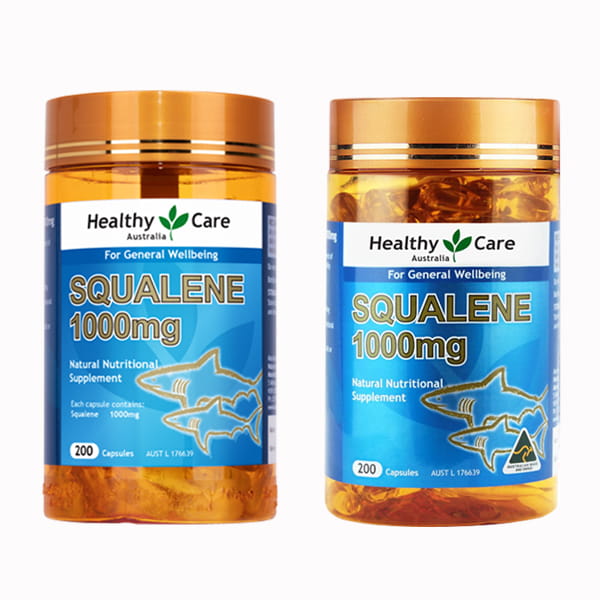 Dầu gan cá mập Healthy Care Squalene 1000mg Úc 200 viên