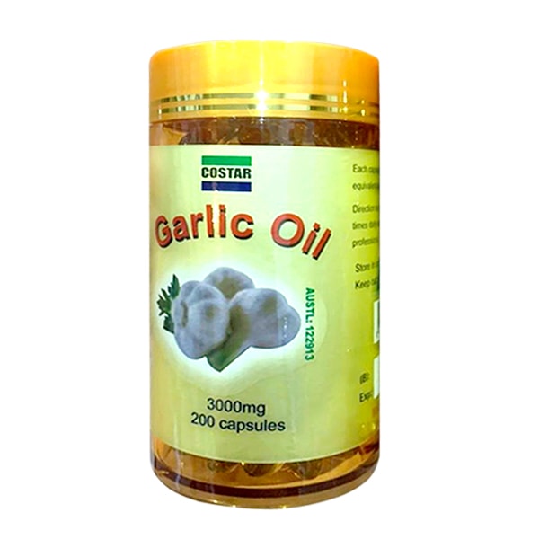 Tinh dầu tỏi Costar Garlic Oil 3000mg 200 viên của Úc