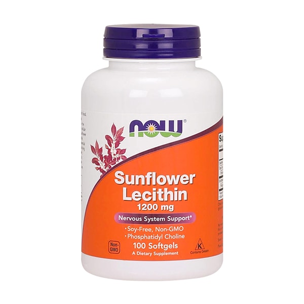 Viên uống chống tắc tia sữa Now Sunflower Lecithin 1200mg