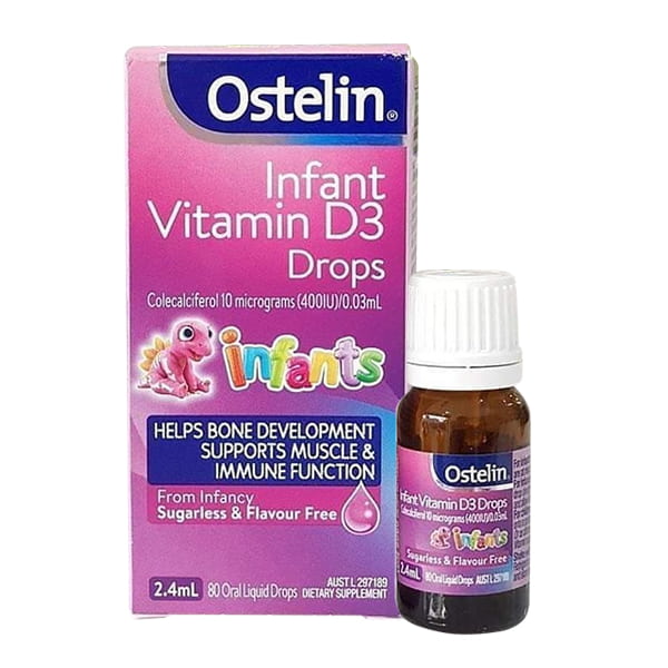 Ostelin Infant Vitamin D3 Drops - Bổ sung D3 dạng nhỏ giọt