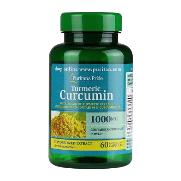 Viên tinh chất nghệ Turmeric Curcumin 1000mg hộp 60 viên