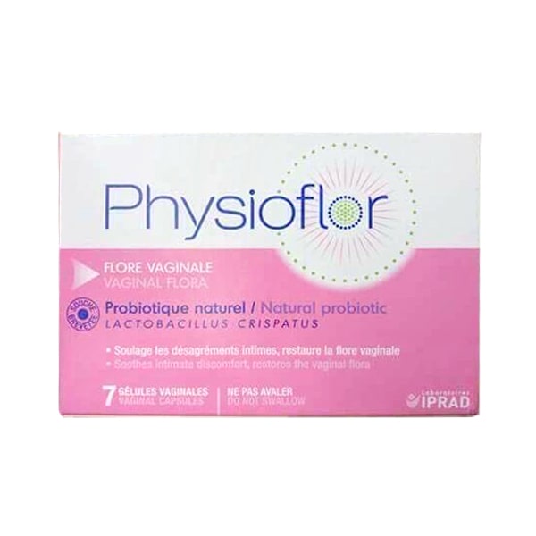 Viên đặt phụ khoa Physioflor Flore Vaginale của Pháp vỉ 7 viên