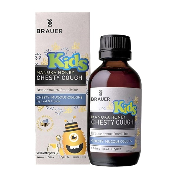 Siro trị ho, long đờm Brauer Kids Chesty Cough 100ml cho bé