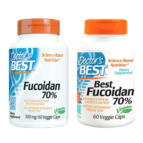 Doctor&#39;s best best fucoidan 70% 60 veggie caps, chữa ung thư