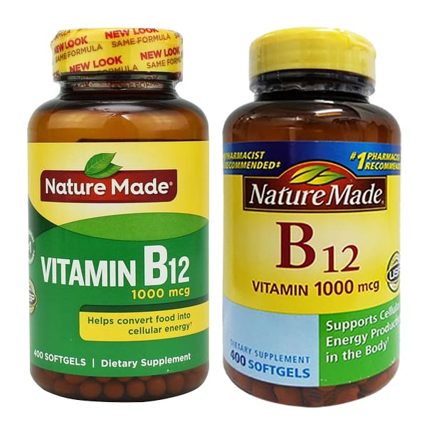 Viên uống Nature Made Vitamin B12 1000 mcg hộp 400 viên của Mỹ