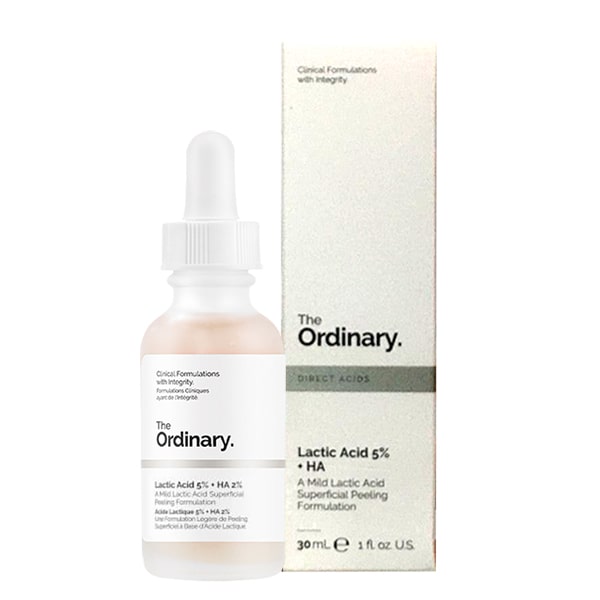 Serum The Ordinary Lactic Acid 5% + HA 2% cho da nhạy cảm