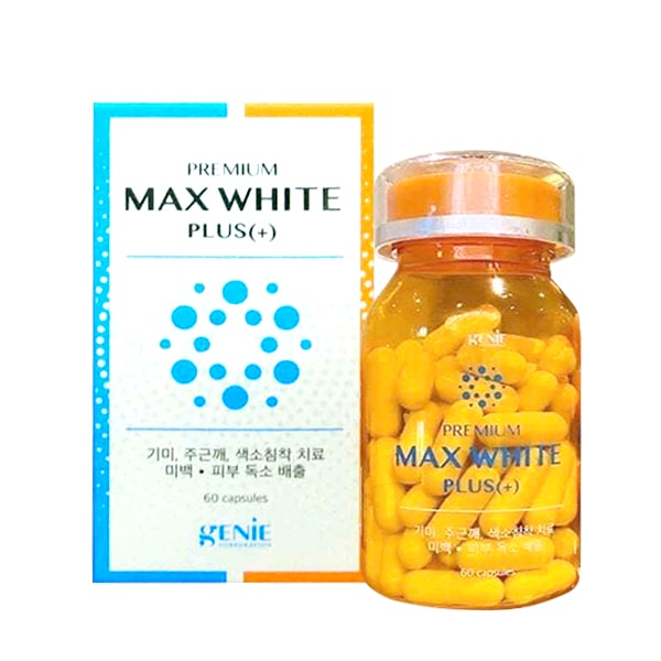 Viên uống trắng da Genie Premium Max White Plus mẫu 2020