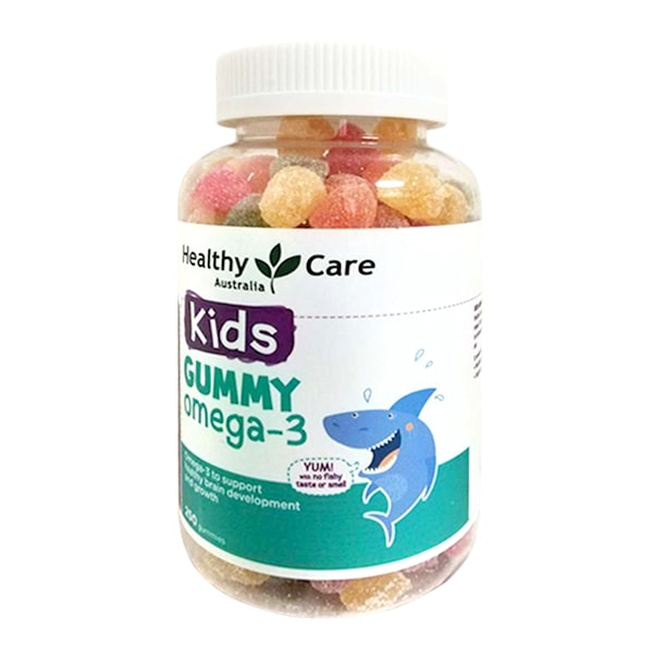 Kẹo Gummy Omega-3 Healthy Care 250 viên cho bé trên 2 tuổi