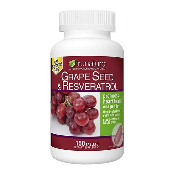 Viên chống oxy hóa Trunature Grape Seed Resveratrol 150 viên