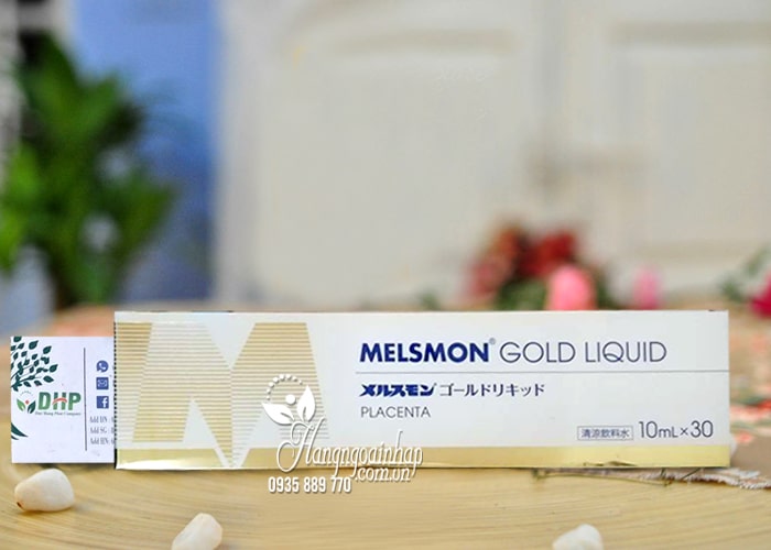 Nước uống nhau thai Melsmon Gold Liquid Nhật Bản