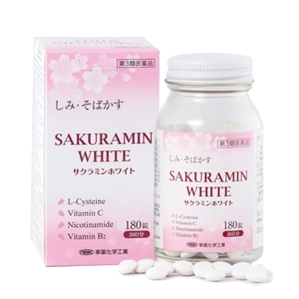 Viên uống trị nám trắng da Sakuramin White 180 viên Nhật Bản