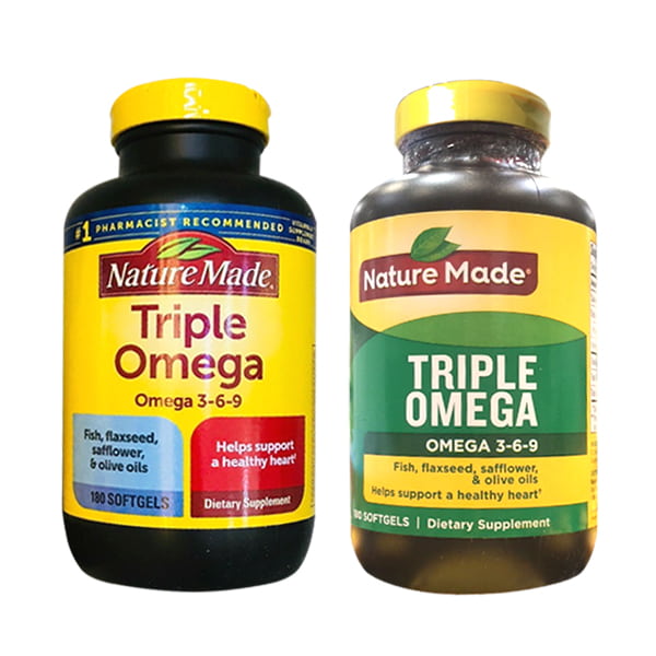 Omega 3 6 9 Nature Made Của Mỹ - Triple Omega Hộp 180 Viên