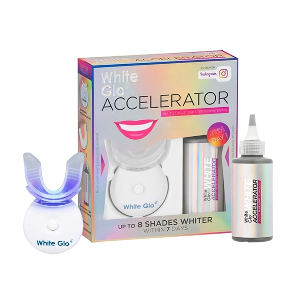 Bộ làm trắng răng White Glo Accelerator Blue Light của Úc