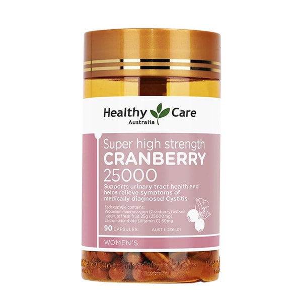 Viên uống Healthy Care Cranberry 25000mg 90 viên của Úc 