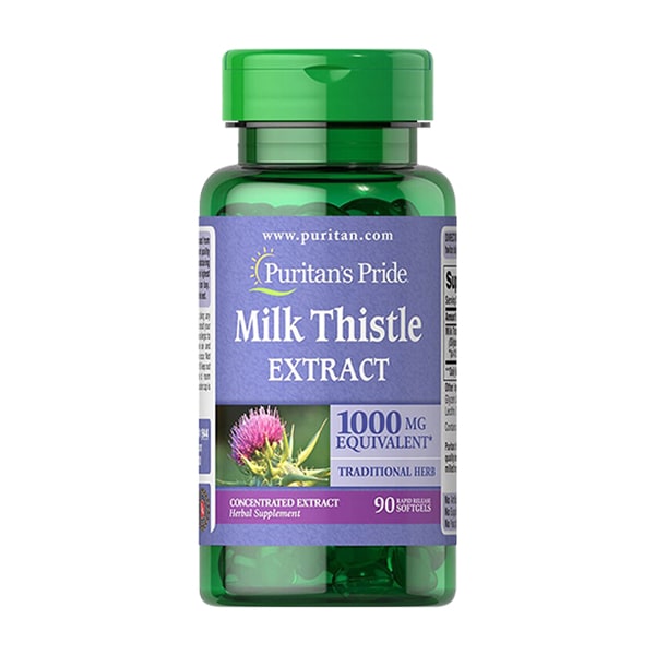 Viên Hỗ Trợ Gan Milk Thistle 1000mg Puritan Pride Của Mỹ