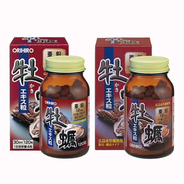 Tinh chất hàu tươi Orihiro 120 viên uống của Nhật Bản mẫu mới