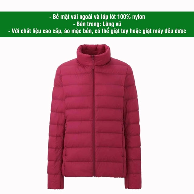 Áo khoác lông vũ Uniqlo Nam #21 Áo khoác lông vũ Uniqlo Nam