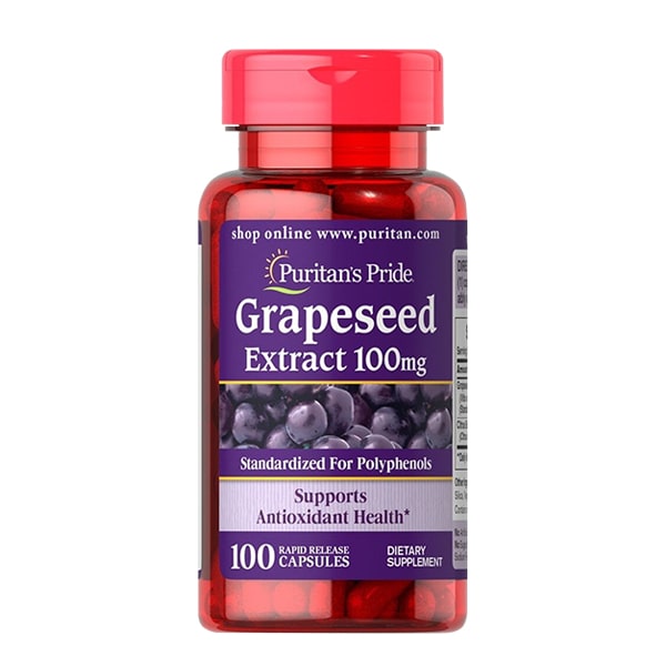Viên Uống Đẹp Da Grapeseed Extract 100Mg 100 Viên Của Mỹ
