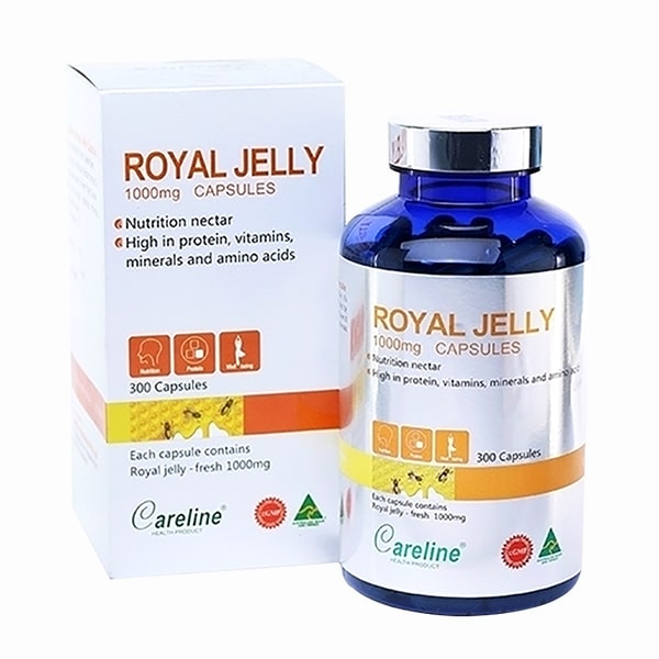 Sữa ong chúa Úc Royal Jelly Careline 1000mg 300 viên