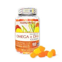 Viên nhai Omega + DHA Gummies Healthy Beauty 60 viên Mỹ