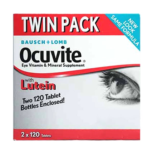 Thuốc Bổ Mắt Bausch Lomb Ocuvite Twin Pack Với Lutein, Vitamin