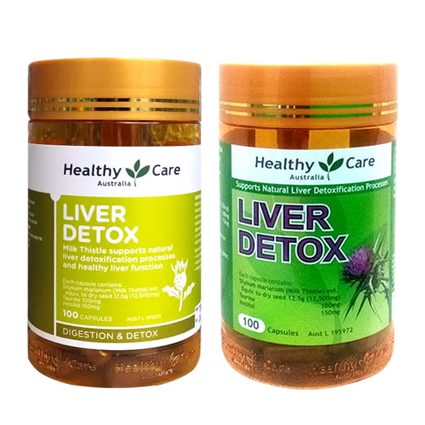 Viên uống giải độc gan Liver Detox Healthy Care 100 viên Úc