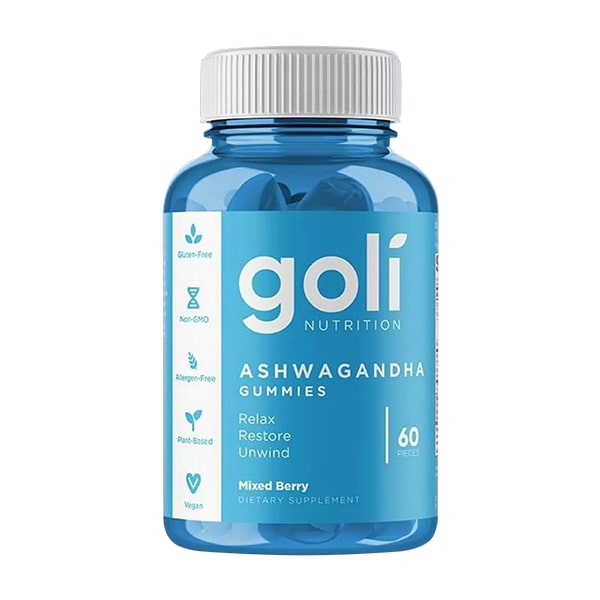 Kẹo dẻo nhân sâm Goli Ashwagandha Gummies 60 viên của Mỹ