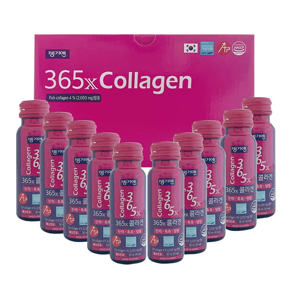 Nước uống Collagen 365X Hàn Quốc chống lão hóa-Hộp 10 chai