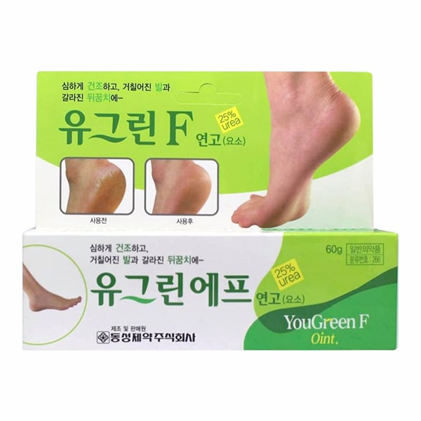 Kem trị nứt gót chân Yougreen F Oint của Hàn Quốc tuýp 60g