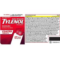 Viên uống giảm đau Tylenol Extra Strength Coated Tablets 225v