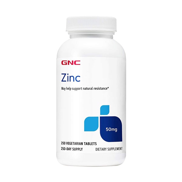 Viên uống bổ sung kẽm Zinc 50mg GNC 250 viên của Mỹ